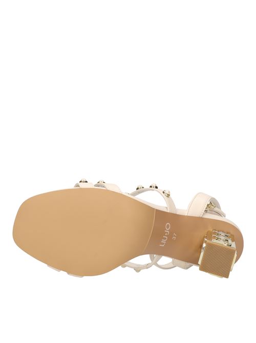 Leather sandals LIU JO | SA3107 P0062CREMA